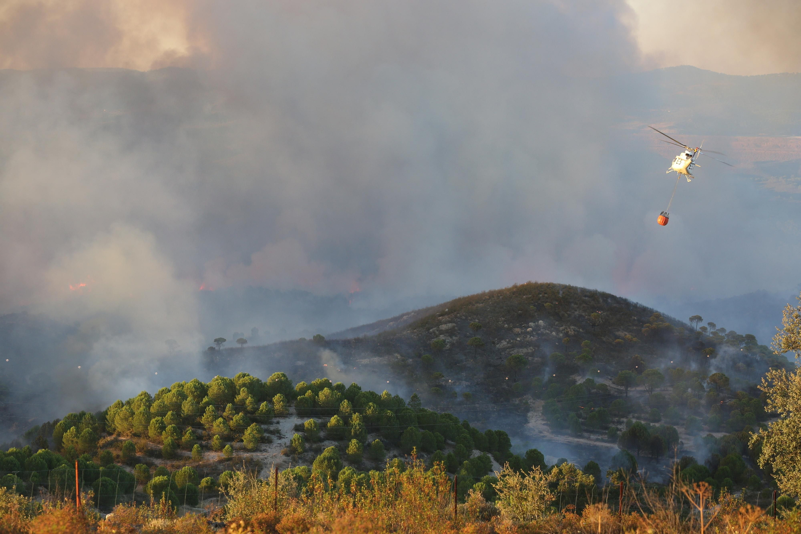 El incendio de Riotinto en imágenes