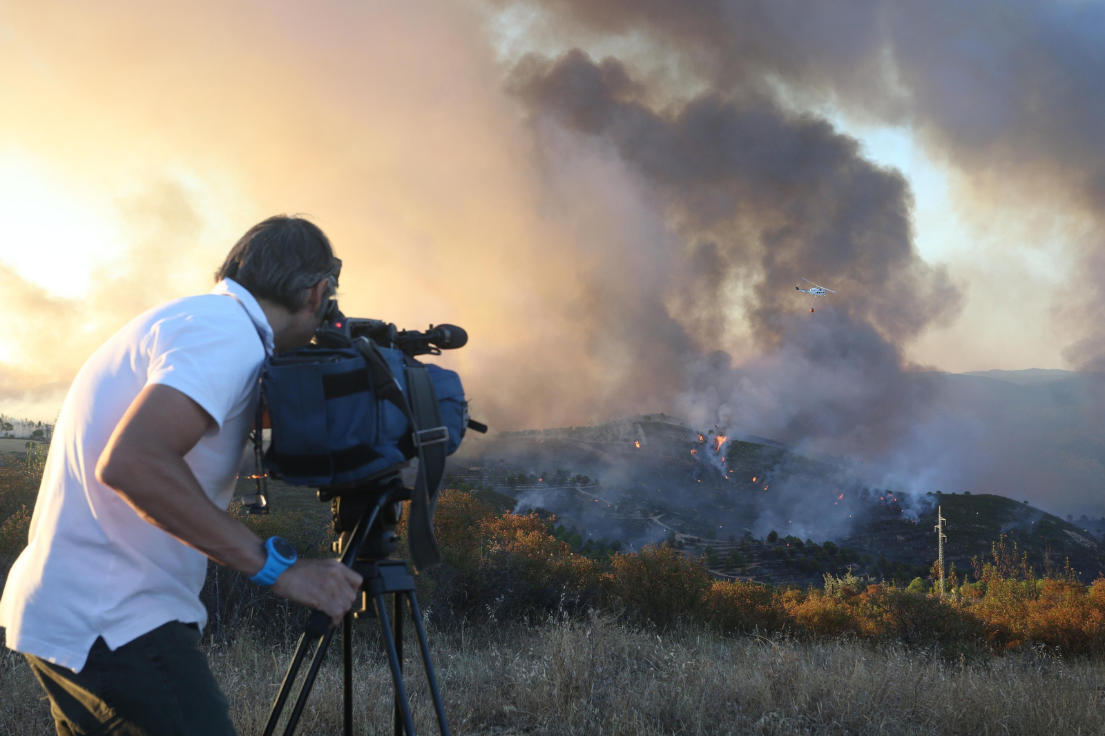 El incendio de Riotinto en imágenes