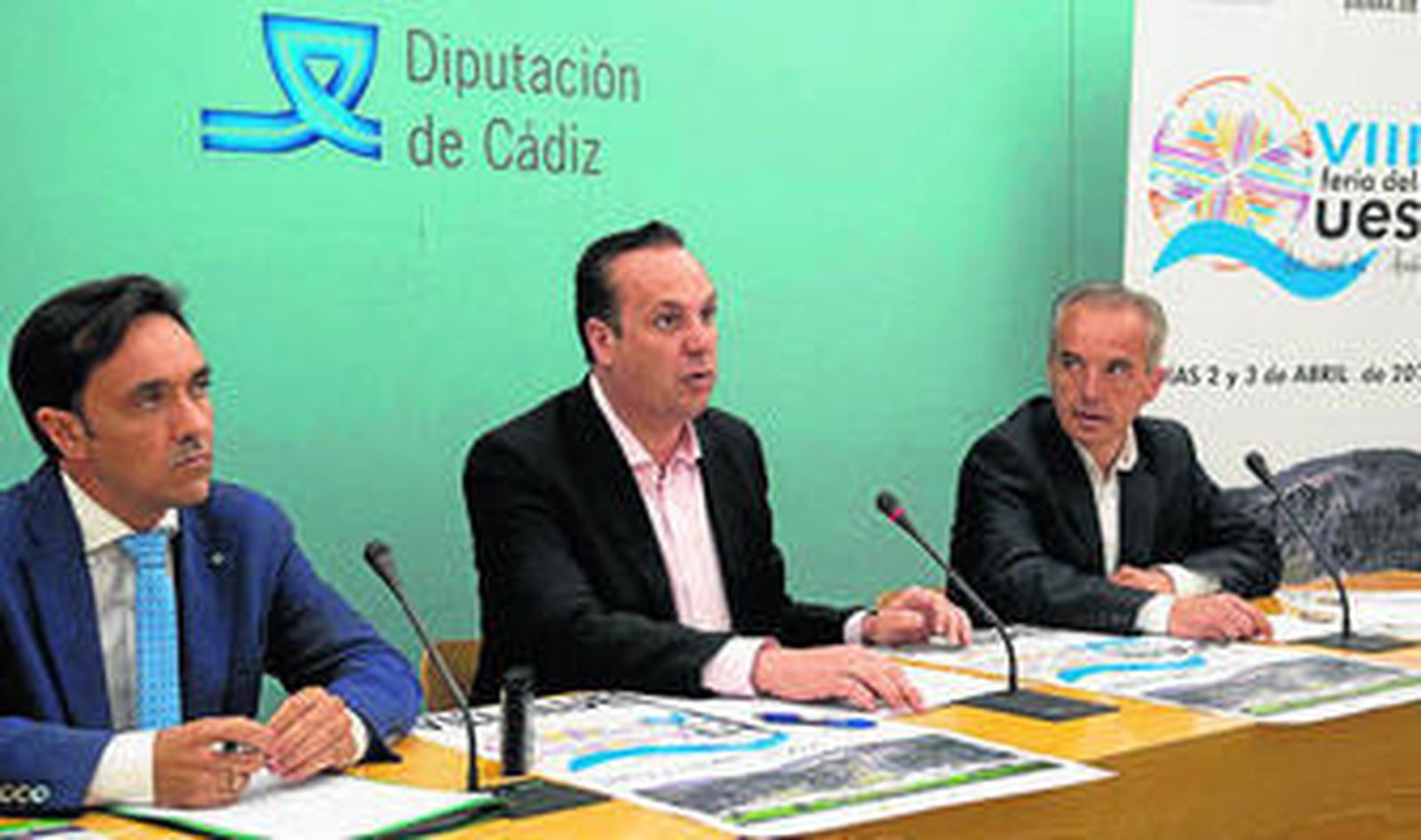 José Manuel Miranda, Juan Carlos Ruiz Boix y Alfonso Moscoso, ayer en la presentación de la Feria del Queso.
