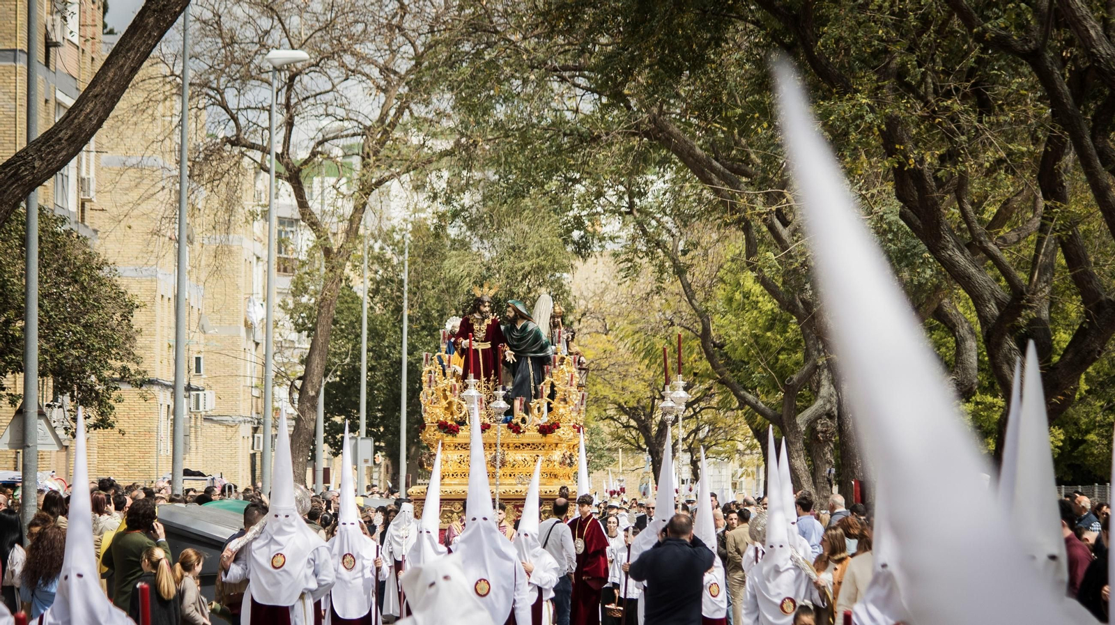 El misterio de la Clemencia, por el Polígono de San Benito, el pasado Martes Santo.