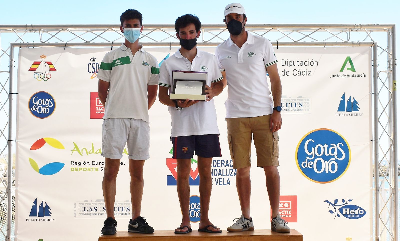 Una imagen del podio final en Puerto Sherry.