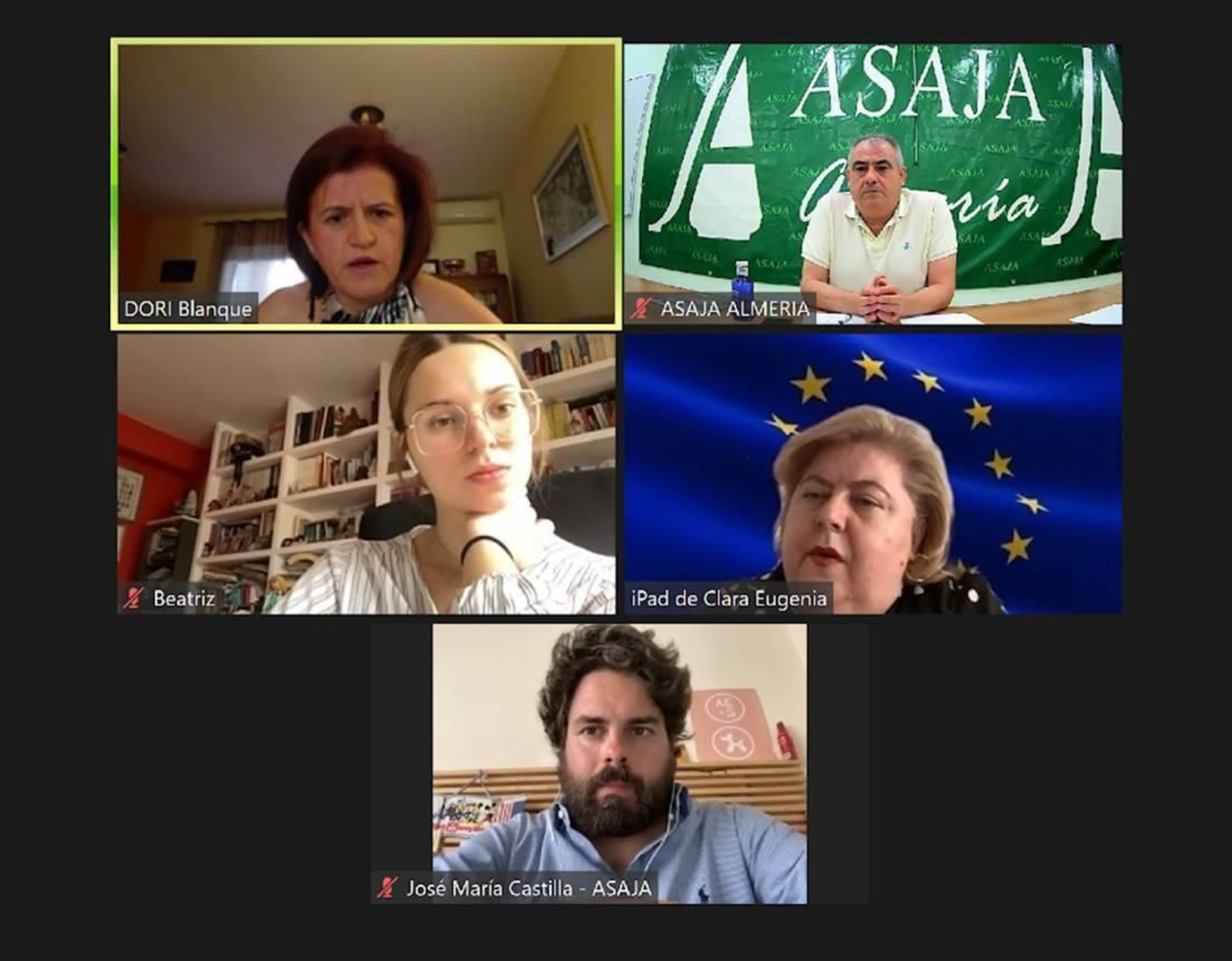 Reunión de Asaja-Almería con Clara Aguilera.