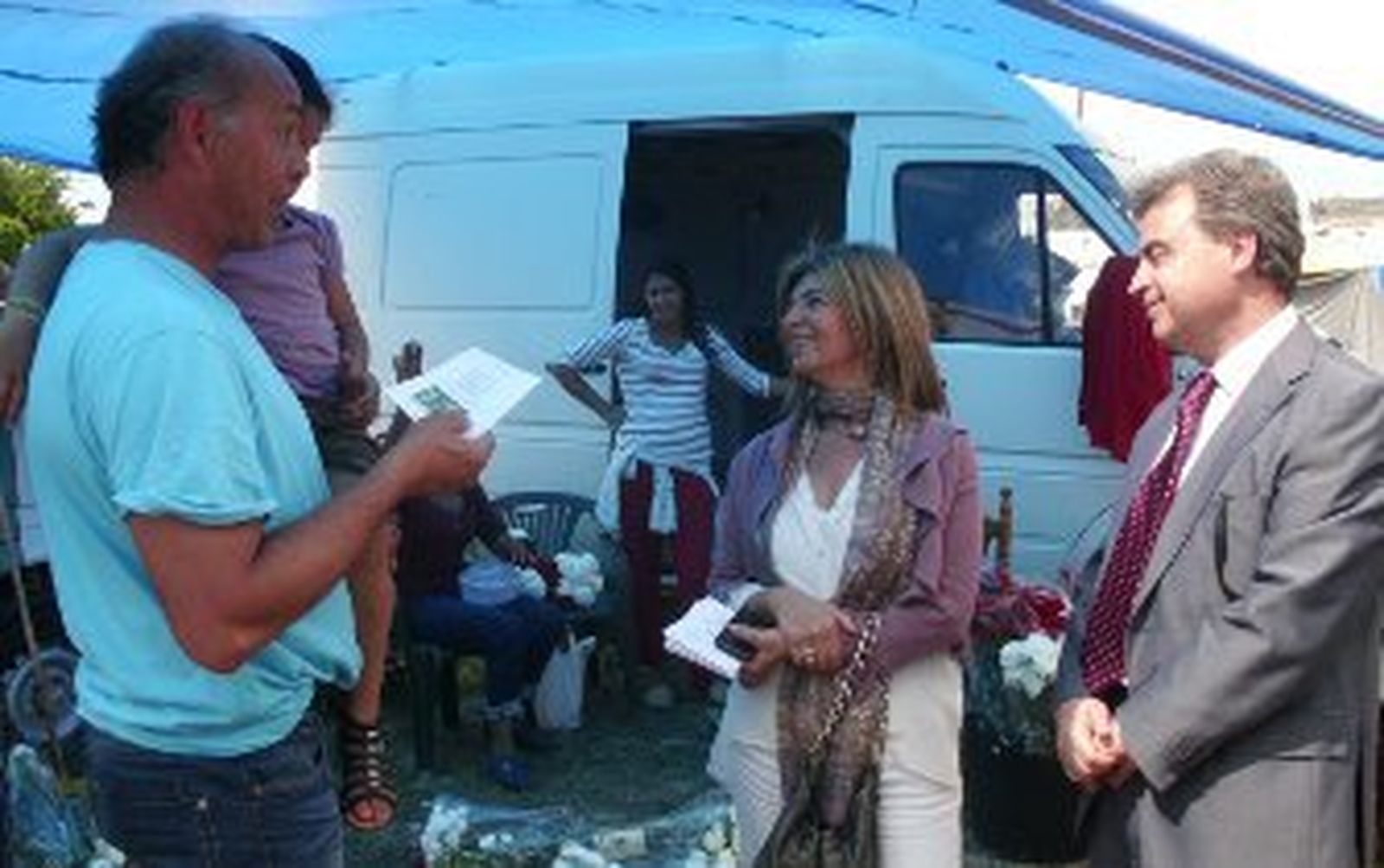 Con las familias itinerantes