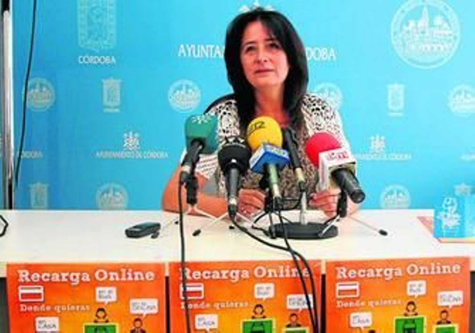 La presidenta de Aucorsa, Ana Tamayo, ayer en el Ayuntamiento.