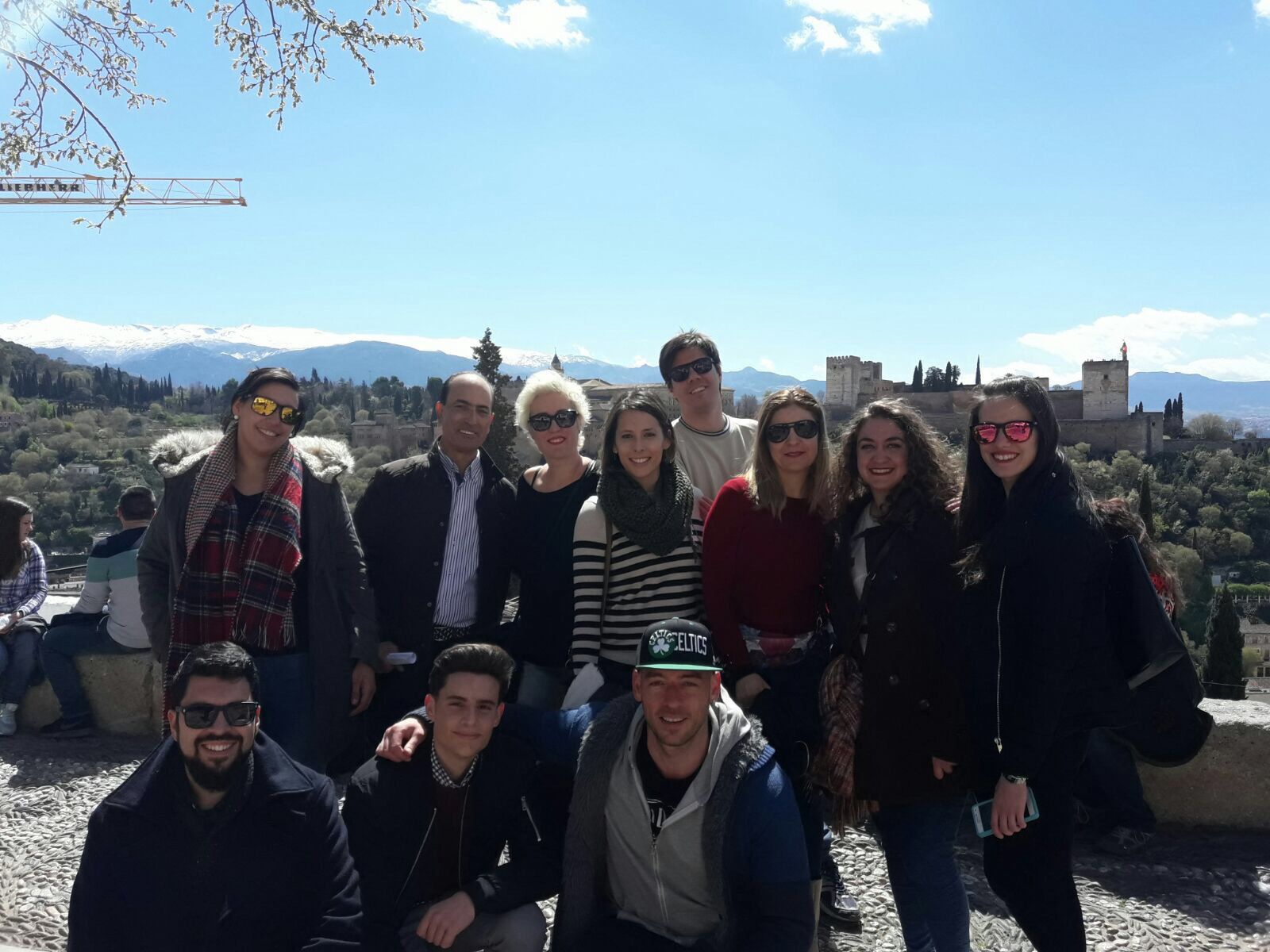 Los estudiantes durante la actividad.