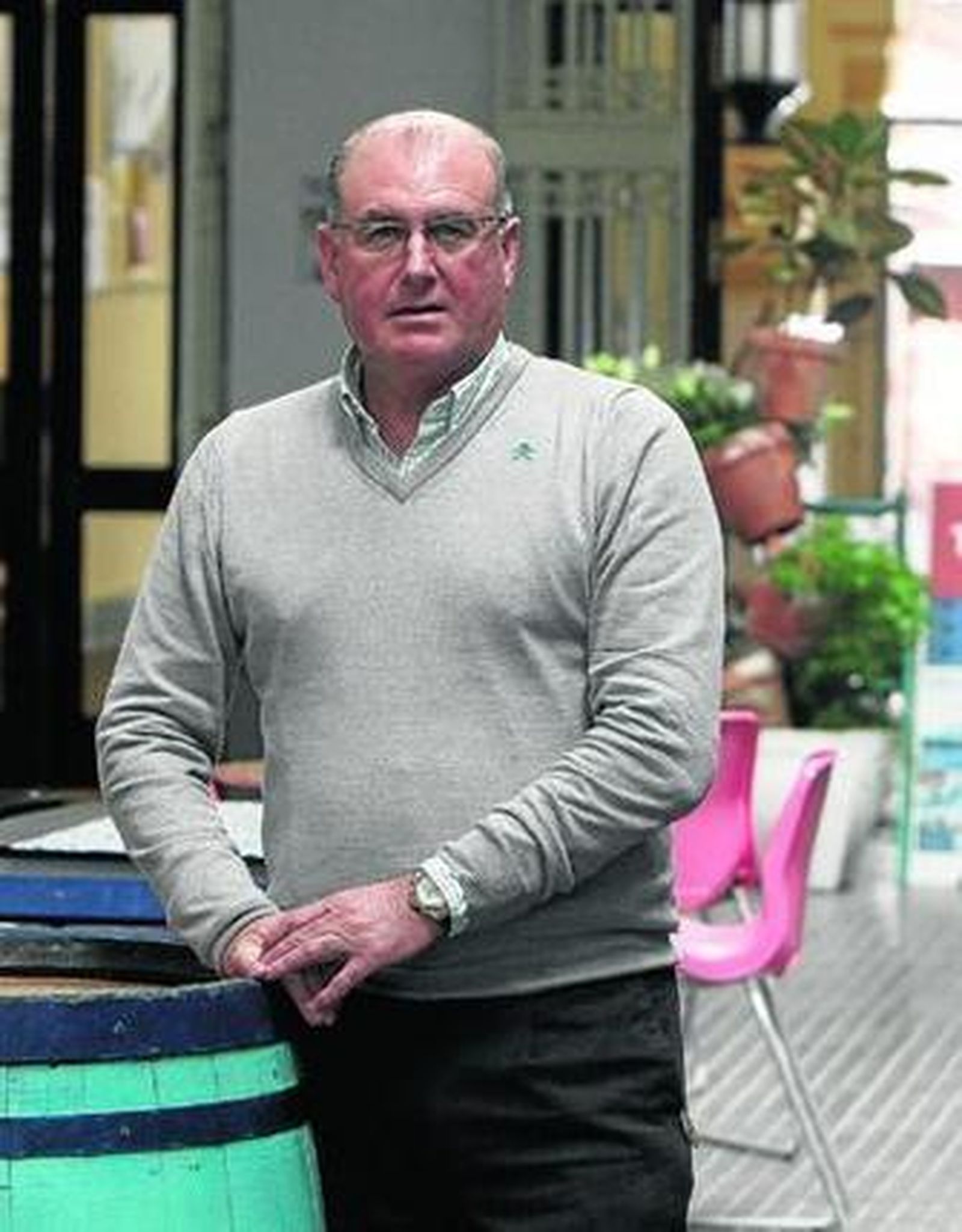 Manuel Castaño posa en el Mercado de Entradores.