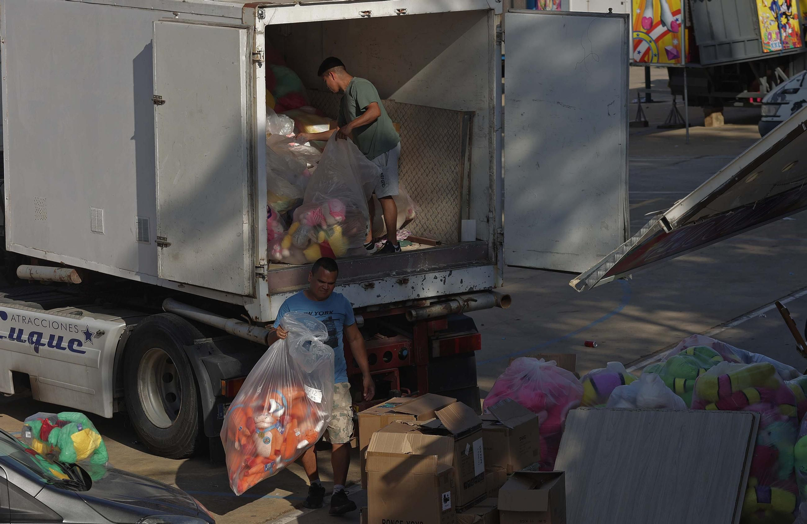 Fotos del desmontaje de la Feria Real de Algeciras