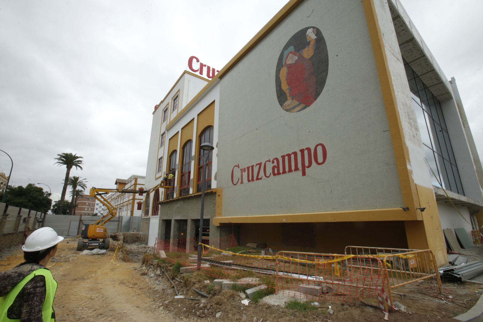 Obras en la "nueva" fábrica de Cruzcampo