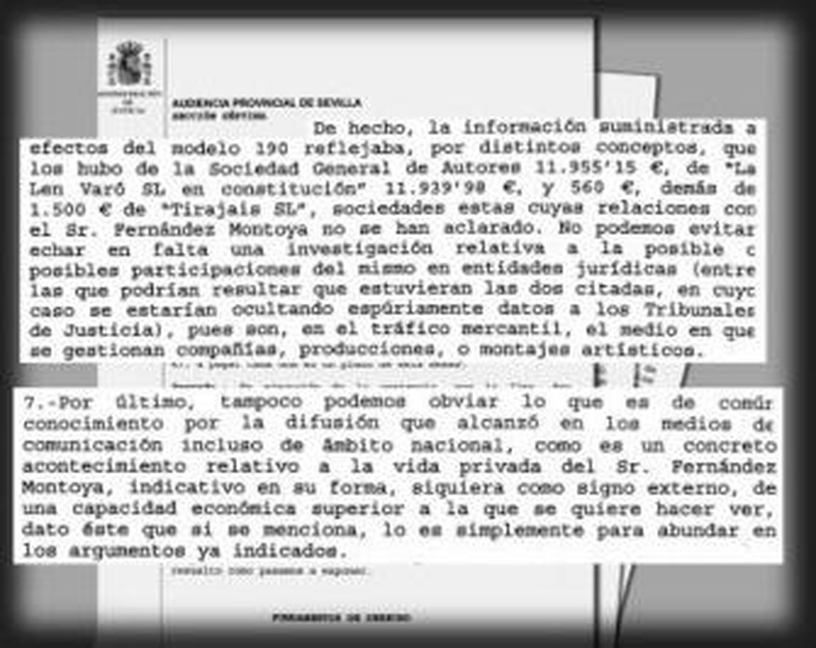 El bailaor, fotografiado cuando recogió la primera sentencia.