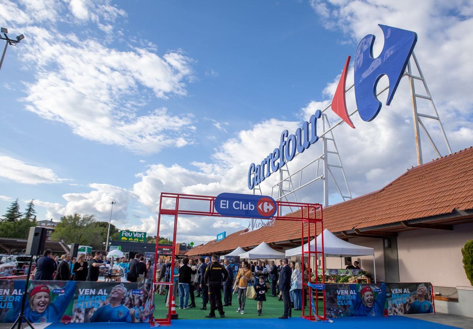 Un supermercado de la cadena de distribución francesa.