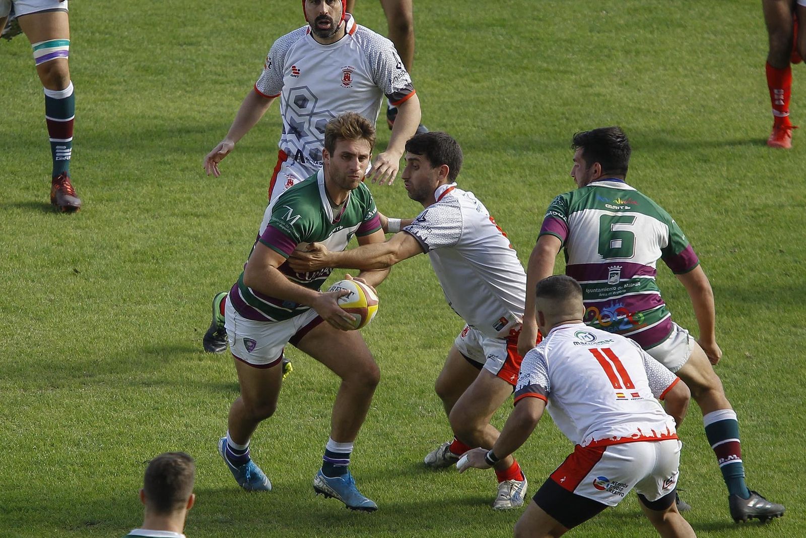 Una imagen del partido de esta jornada 5.