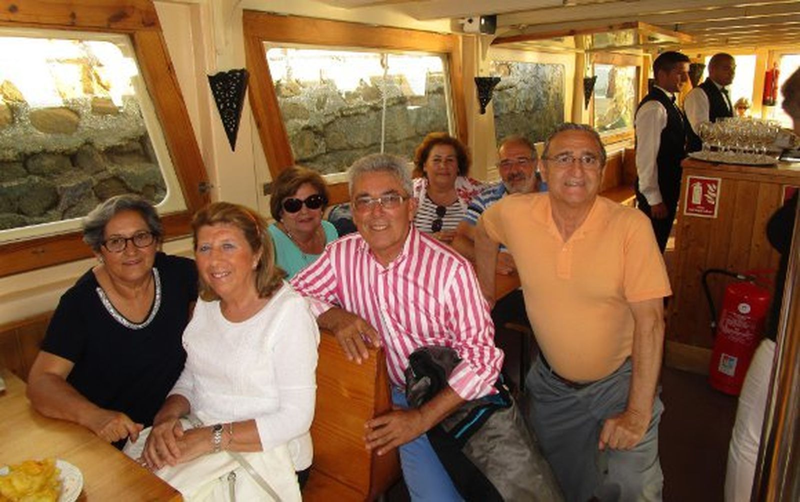 María Luisa Luque, Mariano Navarro, Cipriano Meléndez, Pepe Guzmán, María del Carmen Goñi, Natalia Rojas y Pepe Pereira.  Foto: Ignacio Casas de Ciria