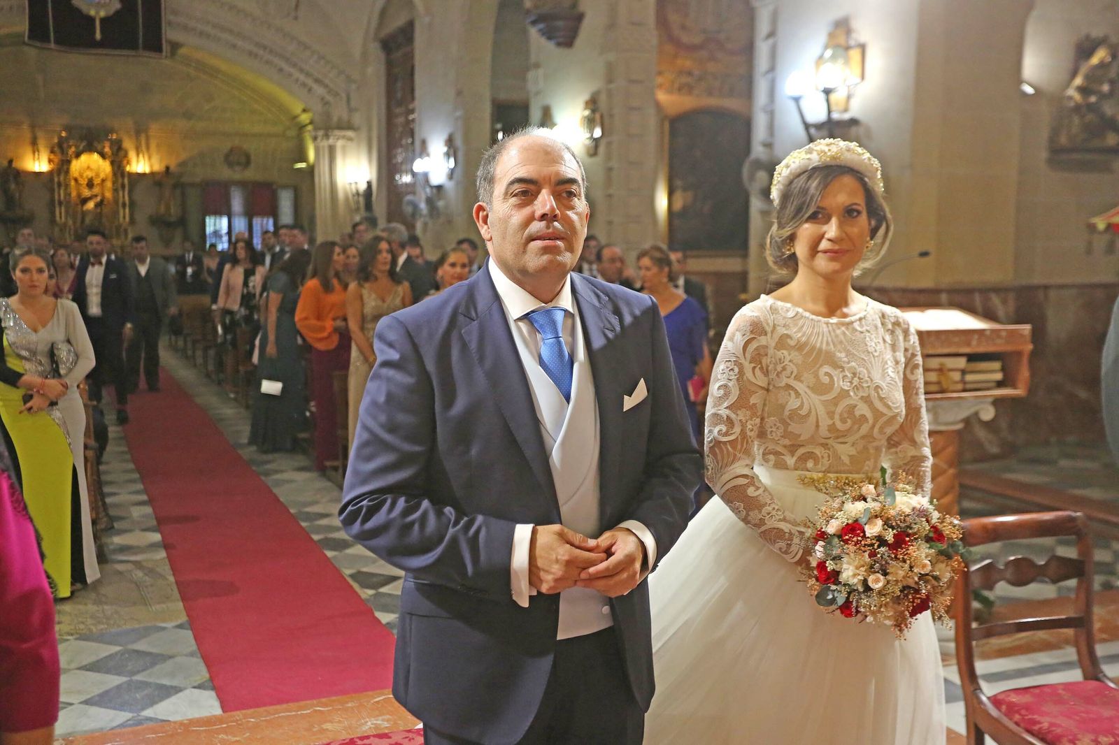 Boda de Lorenzo Amor e Irene Galisteo en la Basílica de La Merced