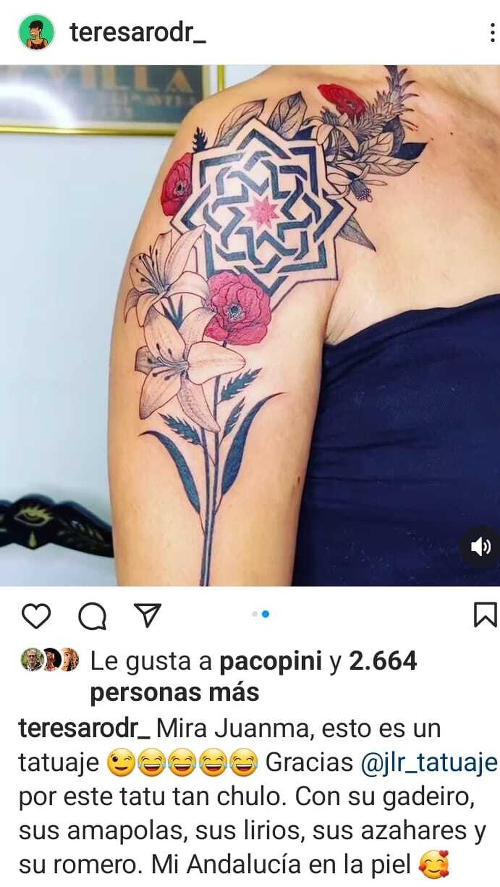 El tatuaje de Teresa para competir con Juanma