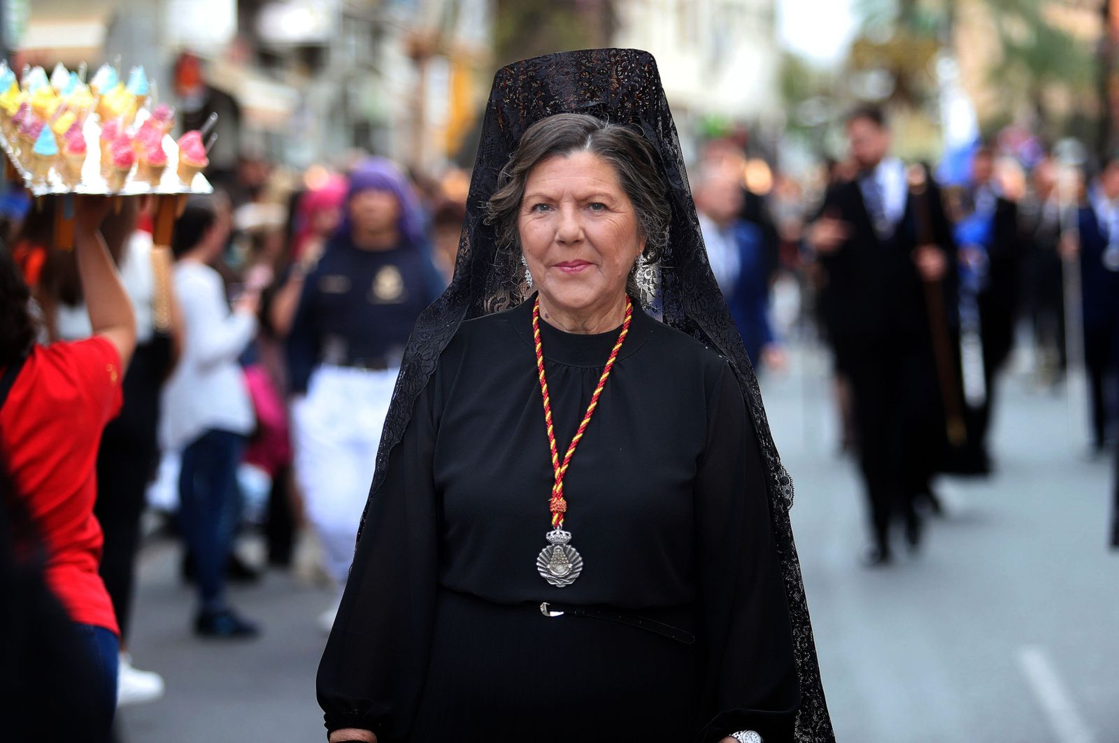 Imágenes de la procesión de la Virgen de los Dolores por Las Colonias