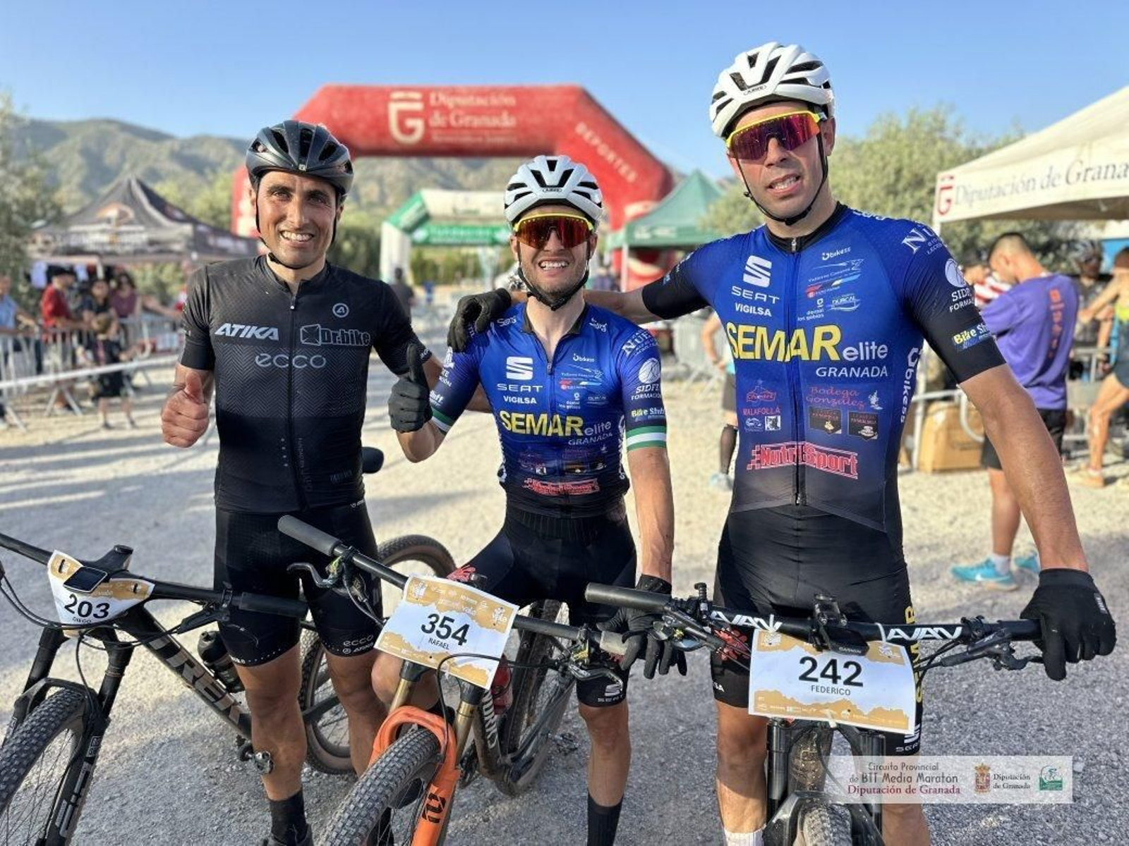 Algunos de los participantes en la prueba