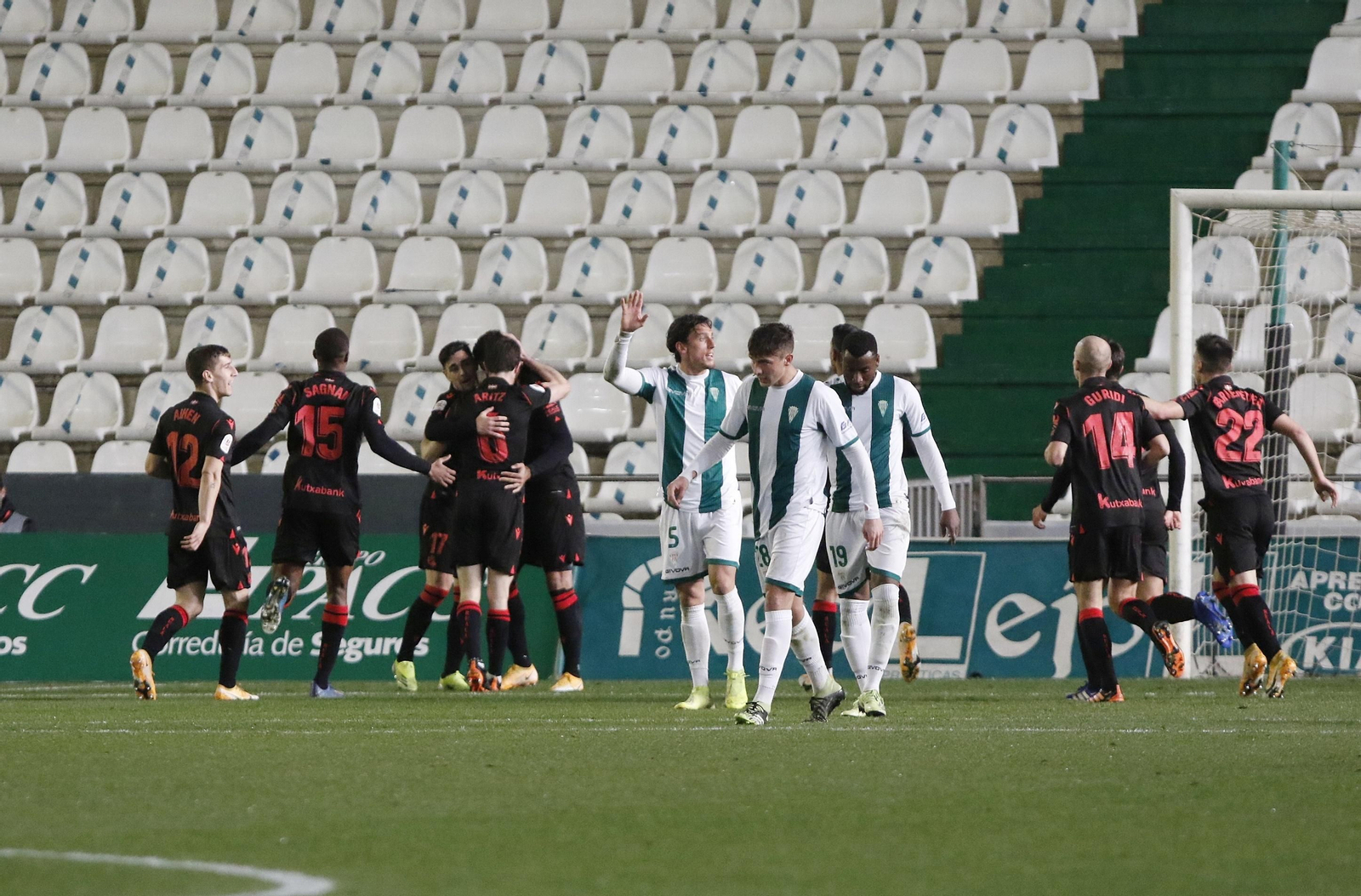 Las fotografías de la derrota del Córdoba CF ante la Real Sociedad en Copa del Rey