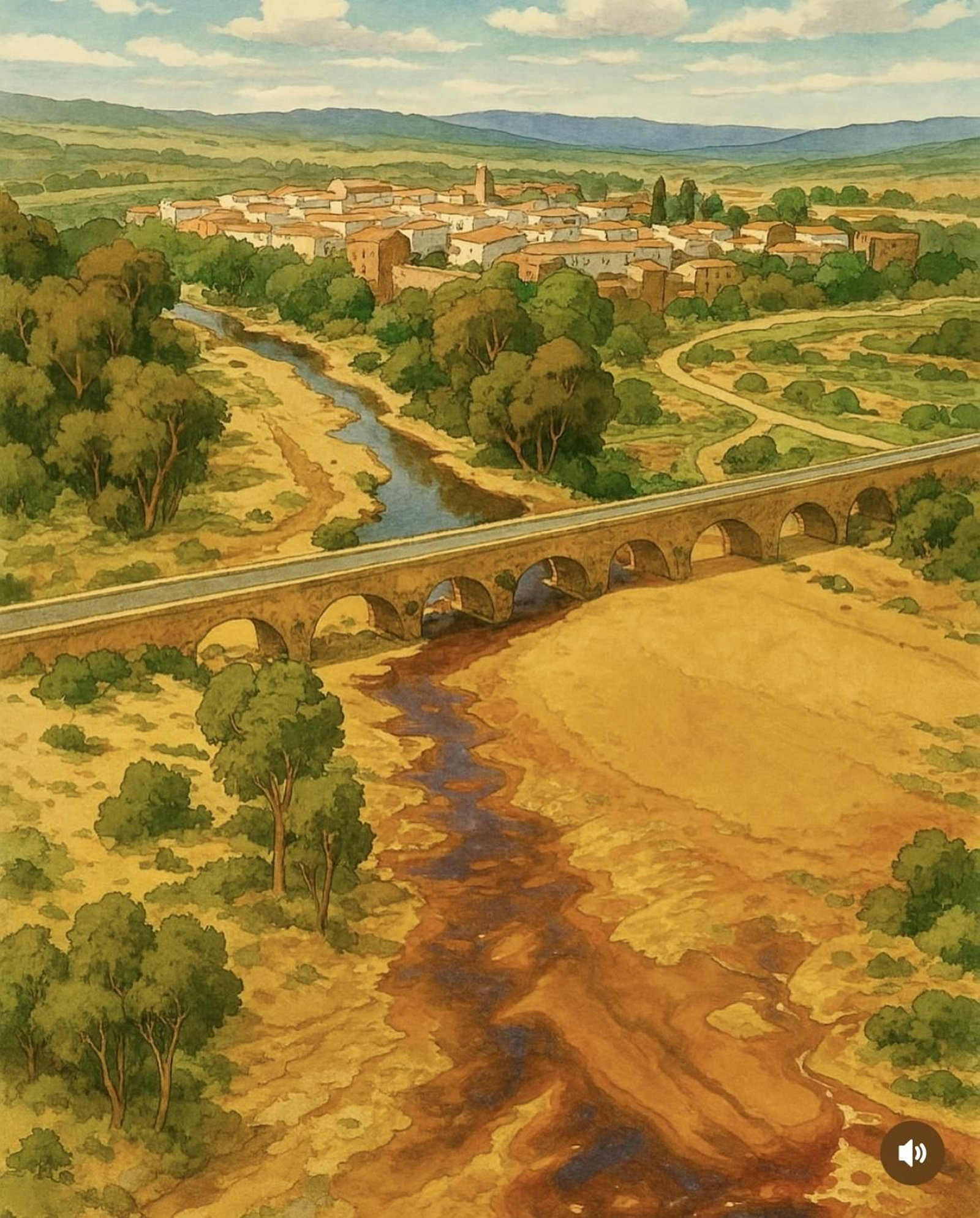 Así se vería Huelva en el universo japonés Ghibli, una creación de ViajeroGoloso con Inteligencia Artificial