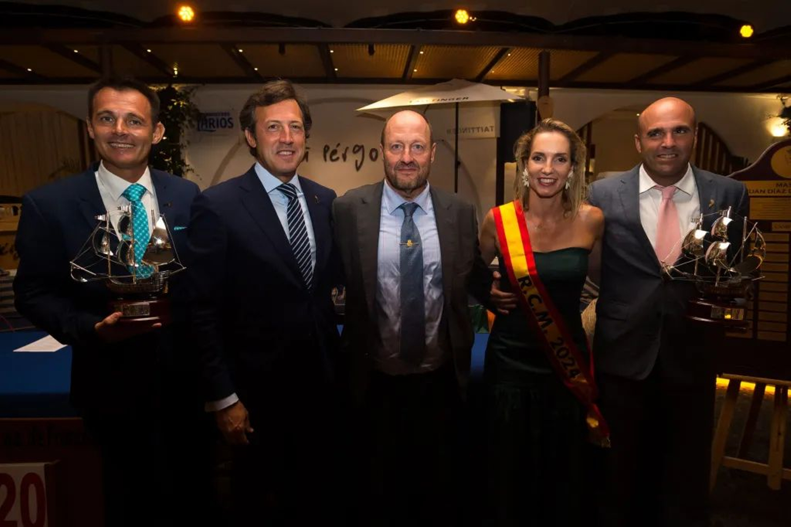Durante la gala de entrega de premios en el Real Club Mediterráneo