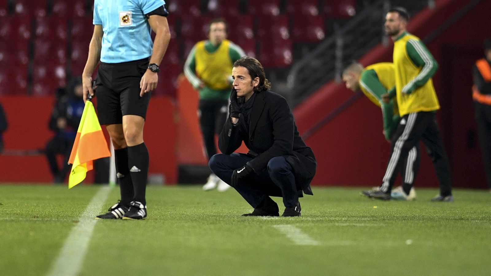 David Tenorio en su área técnica en Los Cármenes