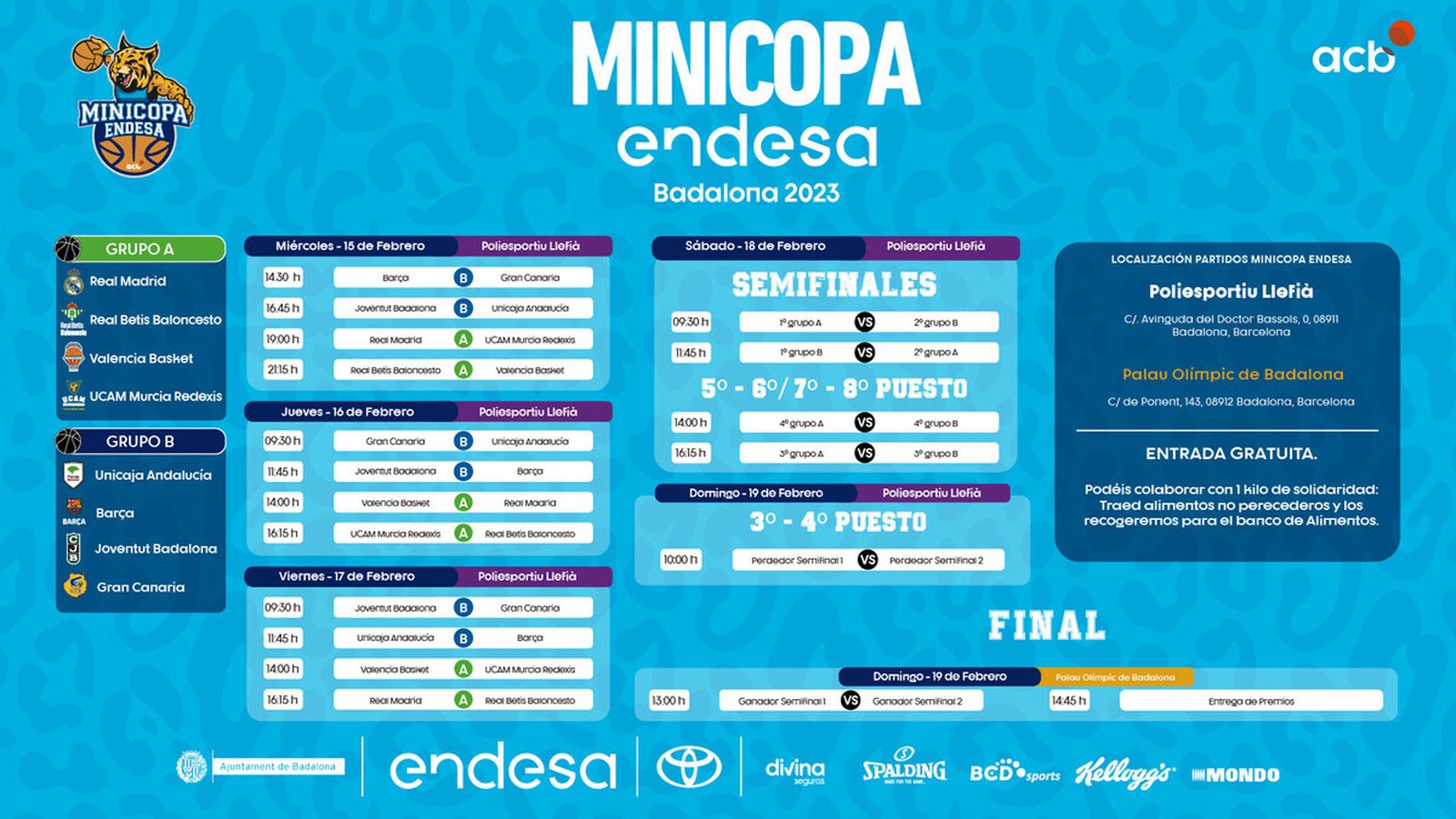 El calendario completo de la Minicopa