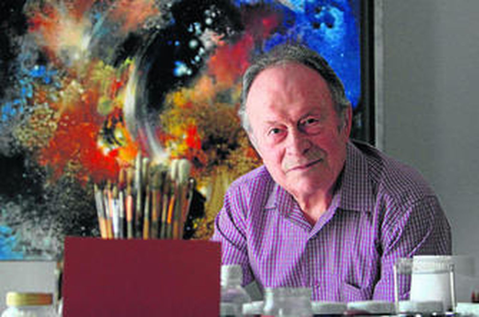 Antonio Bujalance, en su estudio, el pasado jueves.