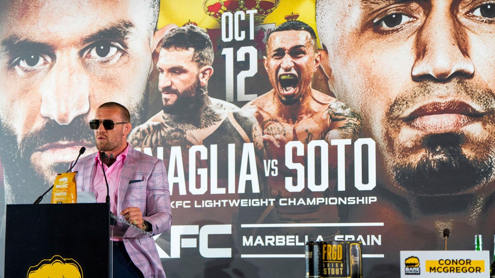 Presentación de la liga de combate Bare Knuckle Fighting Championship (BKFC) en Marbella