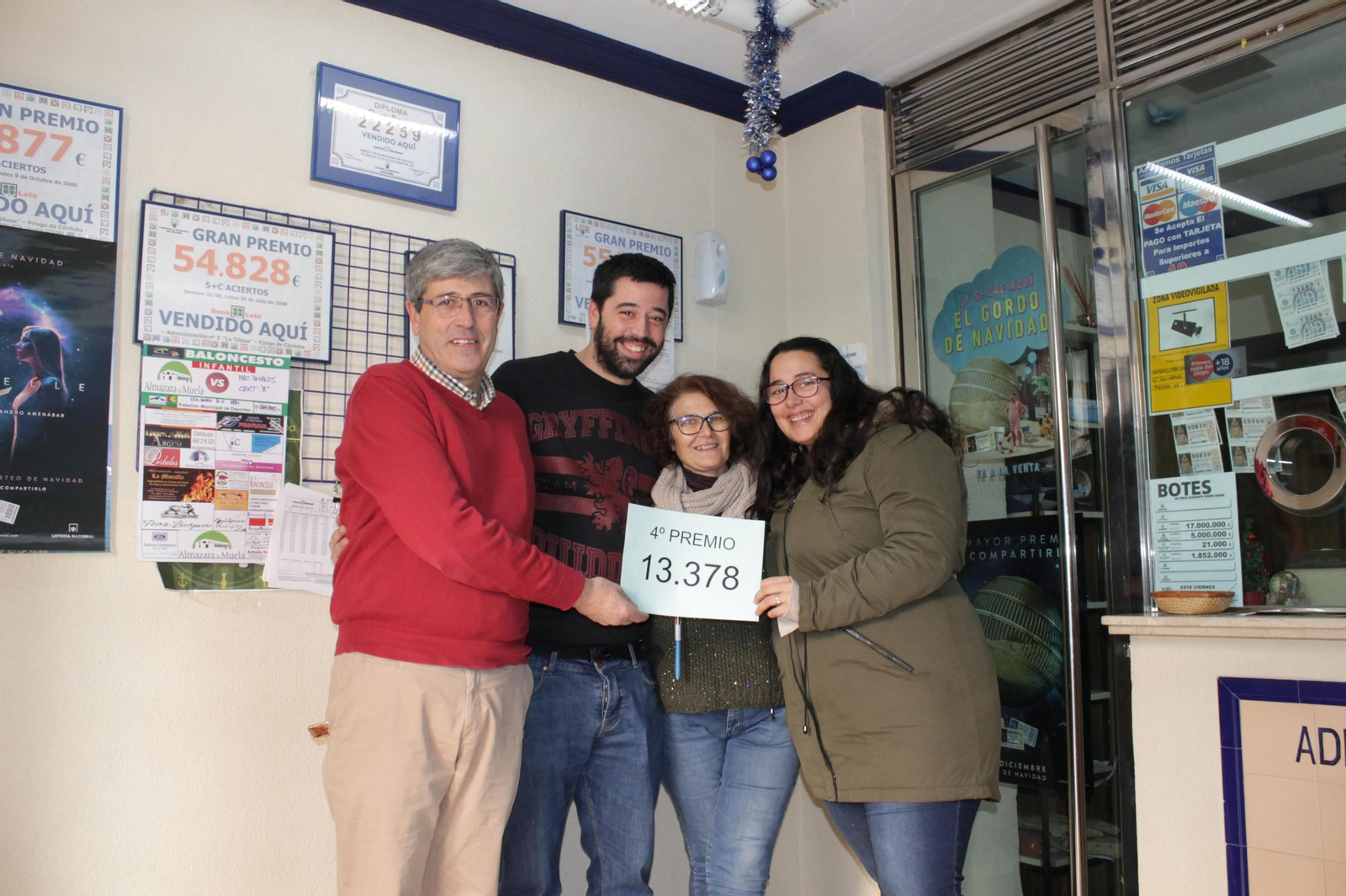 Uno de los cuartos fue vendido en esta administración de Priego de Córdoba.