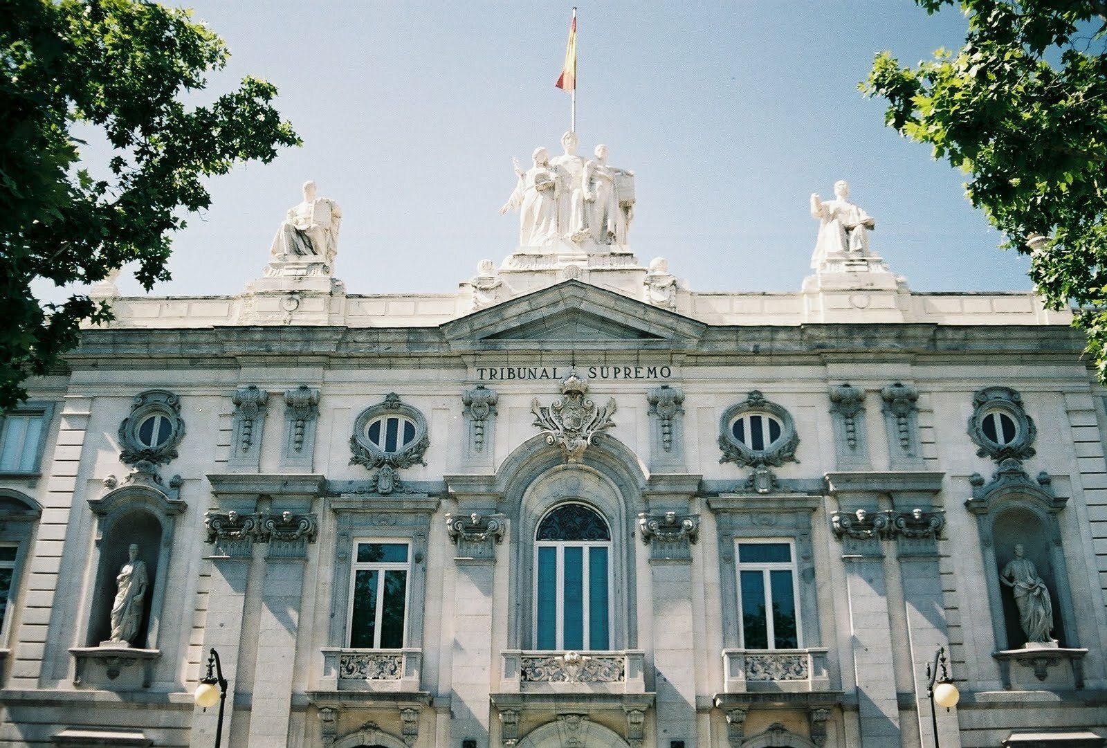 Fachada de la sede del Tribunal Supremo en Madrid.