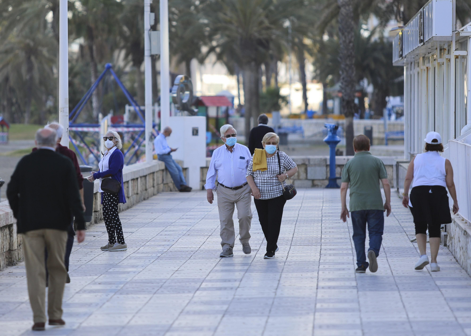 Las fotos de las concentraciones en el paseo marítimo de Málaga
