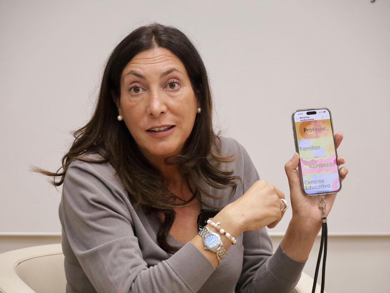 Loles López en la presentación de la campaña 'Iguales en Igualdad'