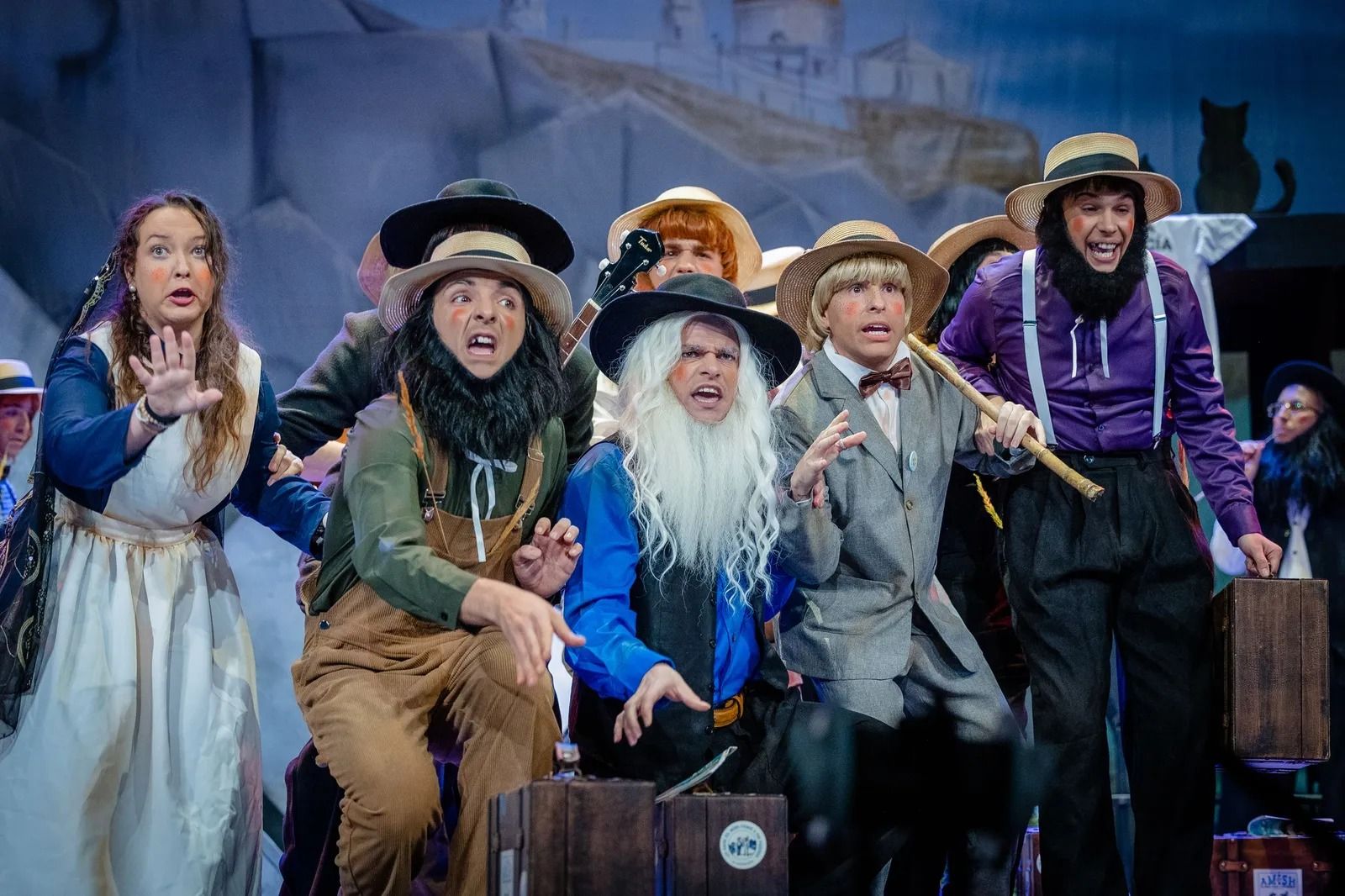 Chirigota 'Los amish del mono (la decepción)' en las semifinales del COAC 2026