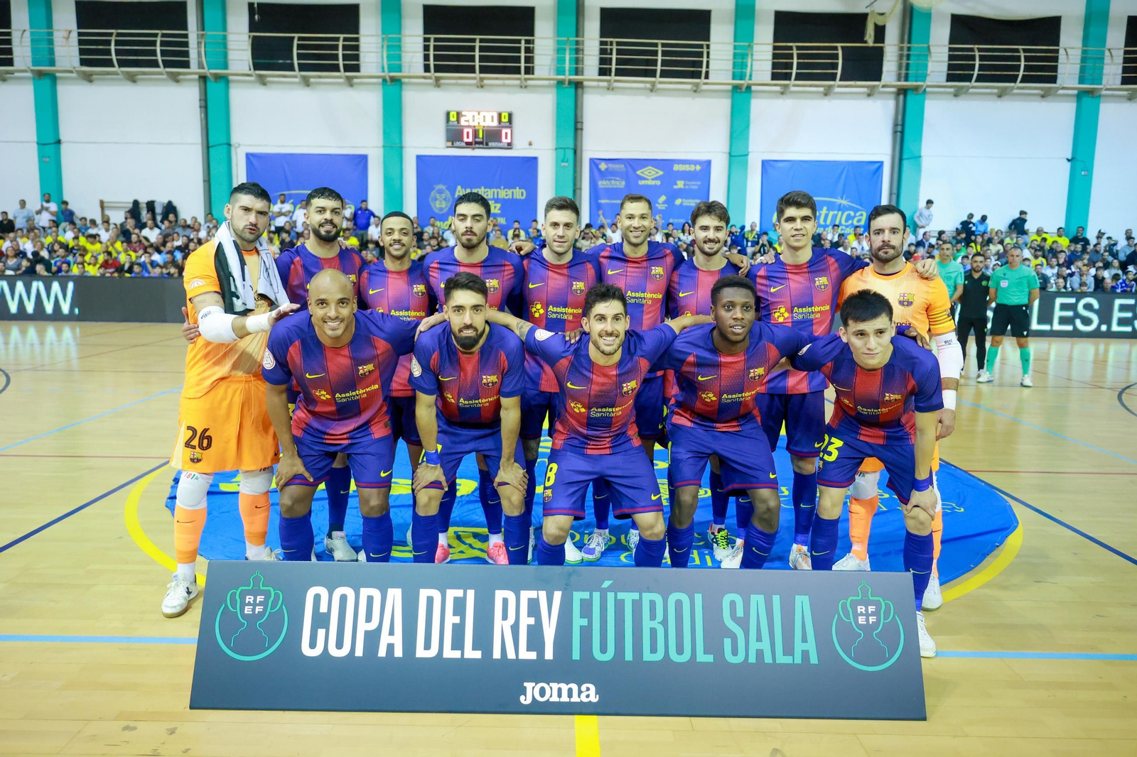 Las imágenes del CD Virgili Cádiz-FC Barcelona de Copa del Rey de fútbol sala