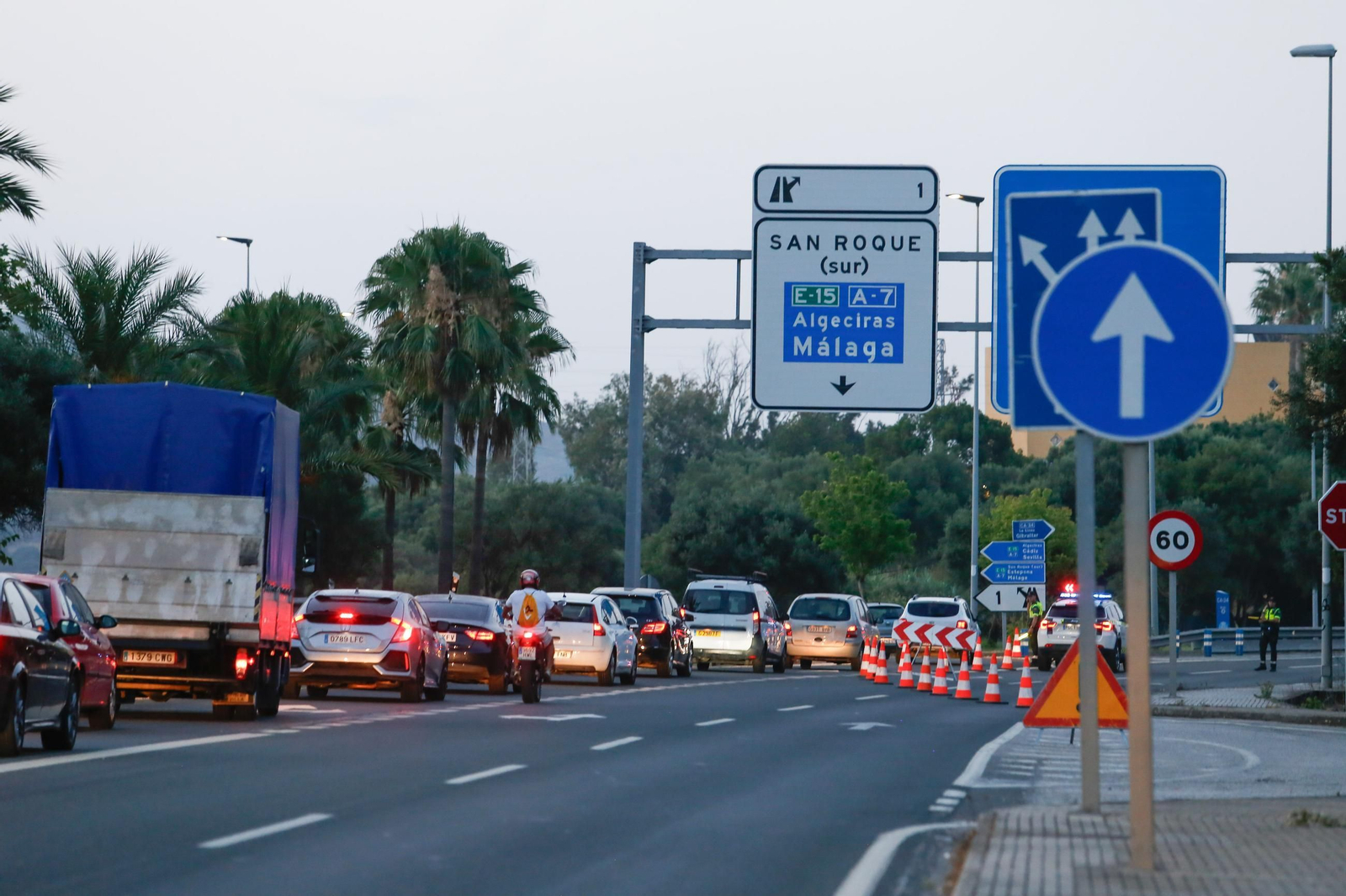 Las protestas por la huelga del metal este martes en el Campo de Gibraltar, en imágenes