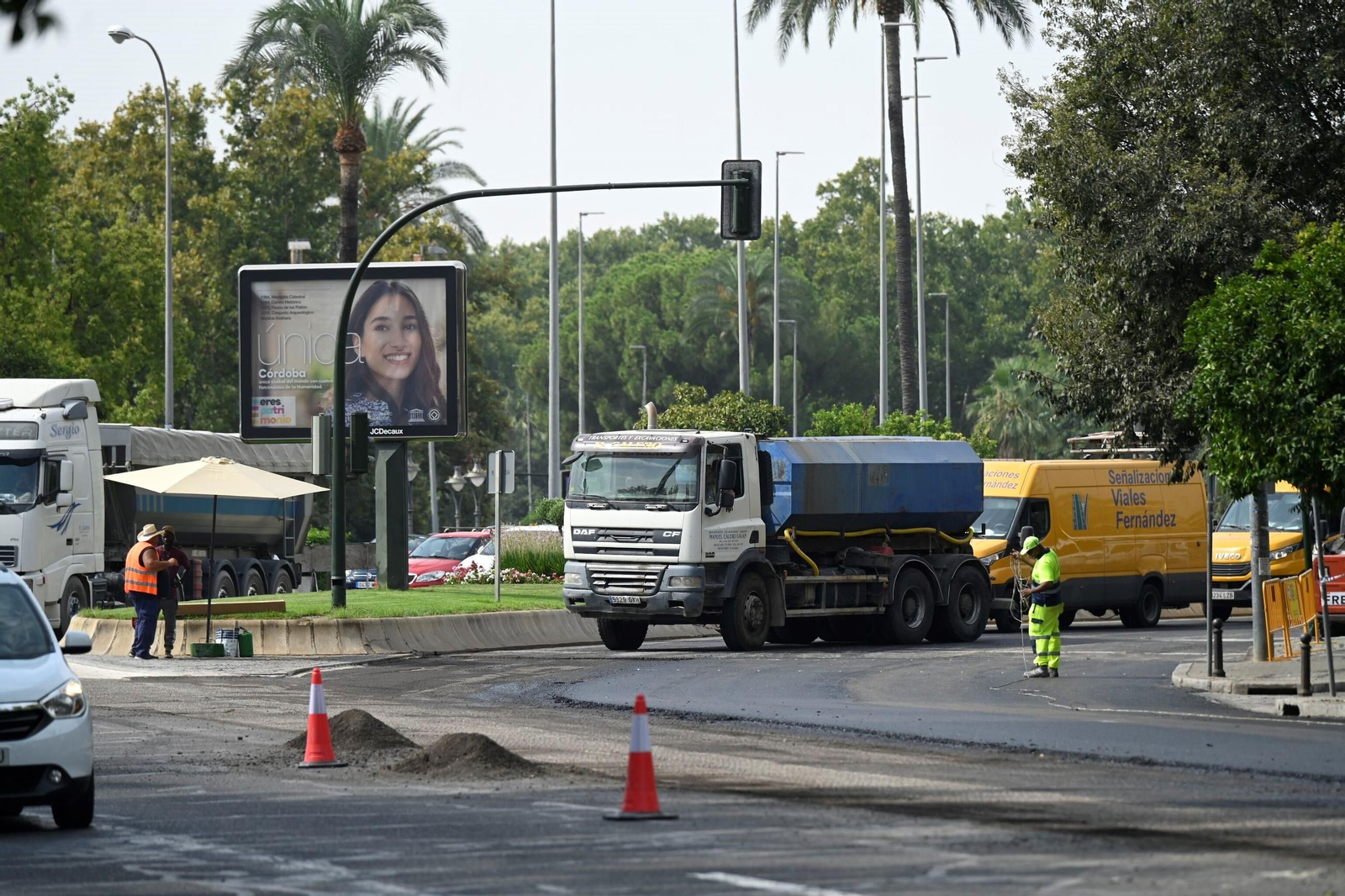 La avenida de la Victoria, en obras por el Plan Asfalto