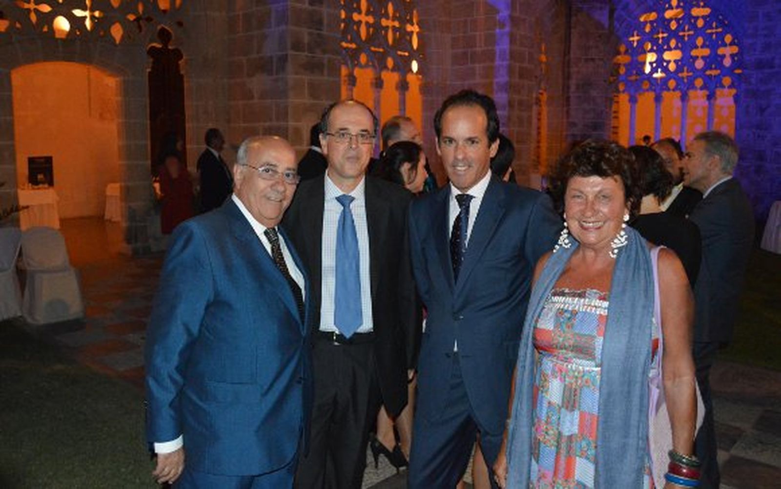 El empresario Faustino Rodríguez con José Manuel Perea, José Argudo y Paz Ivisón.

Foto: Ignacio Casas de Ciria