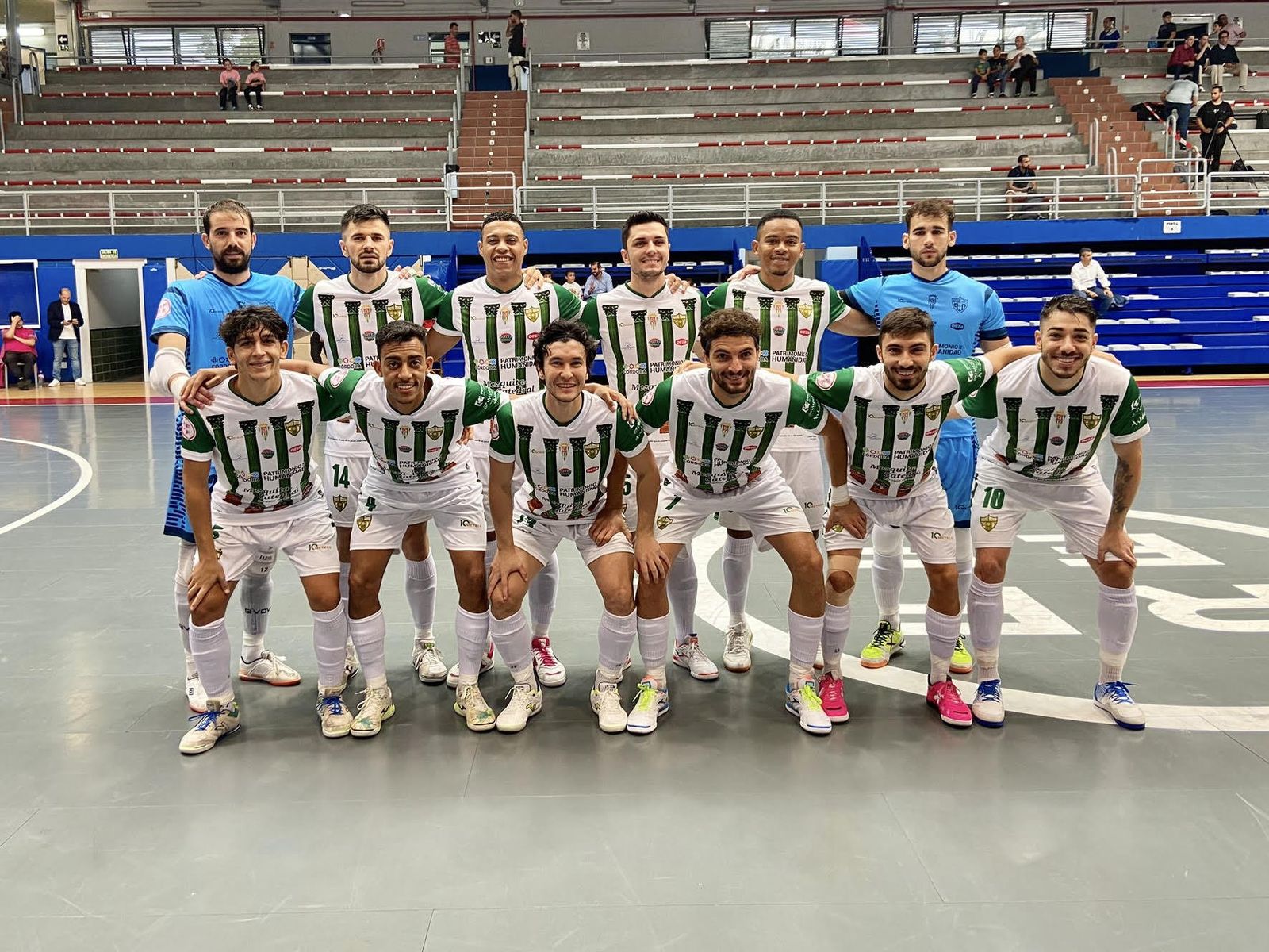 Formación del Córdoba Futsal en Getafe.