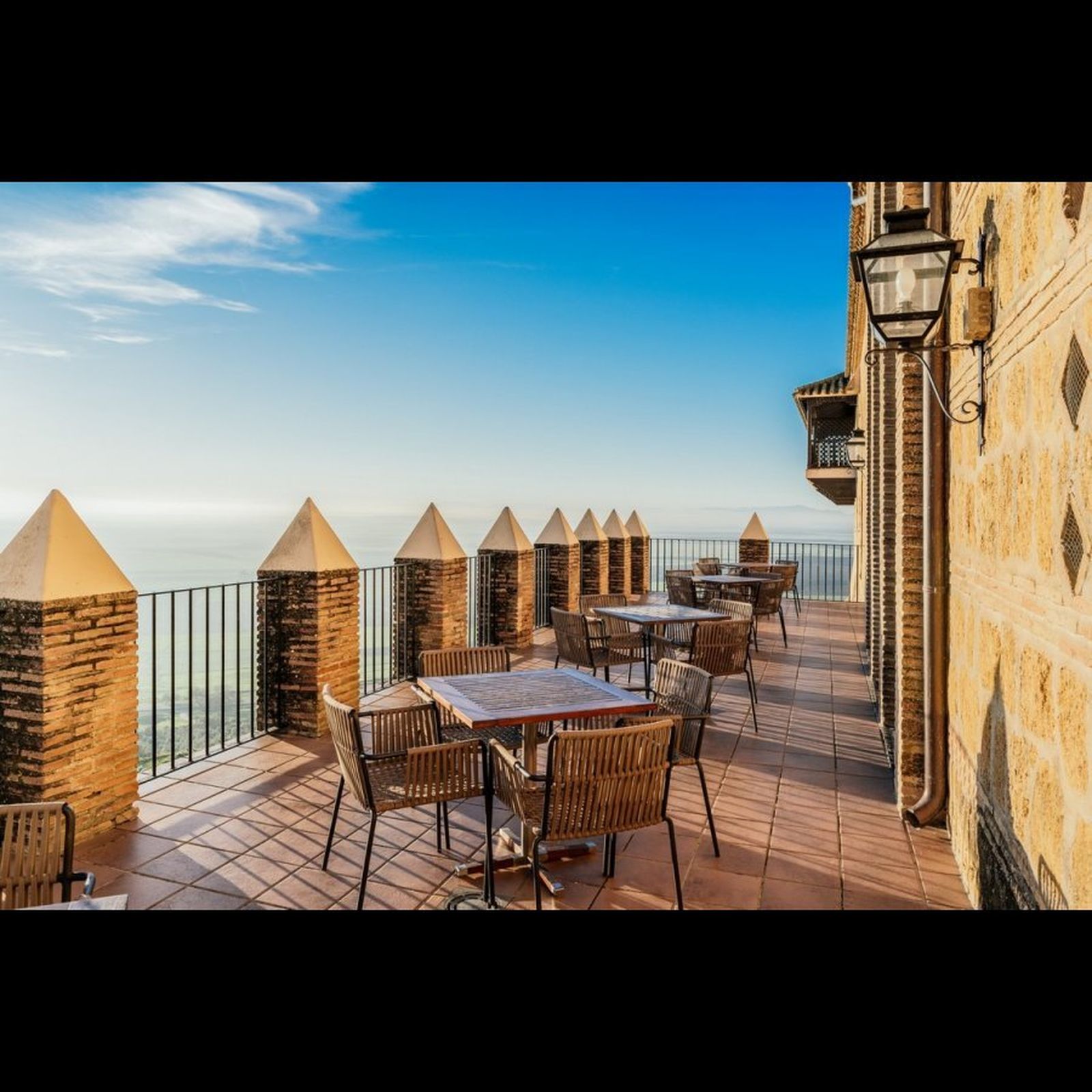Terraza del Parador de Carmona.