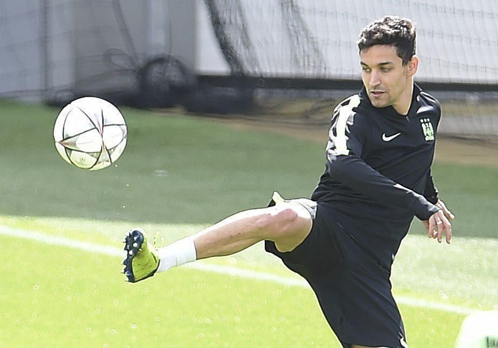 Jesús Navas, en un entrenamiento.