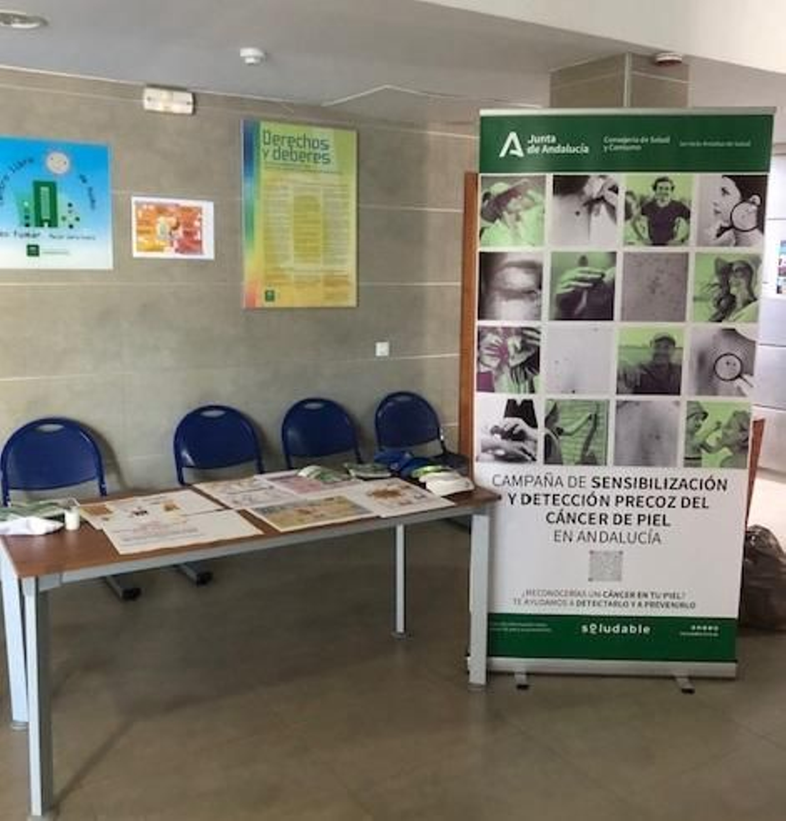 Punto de información en El Torrejón.