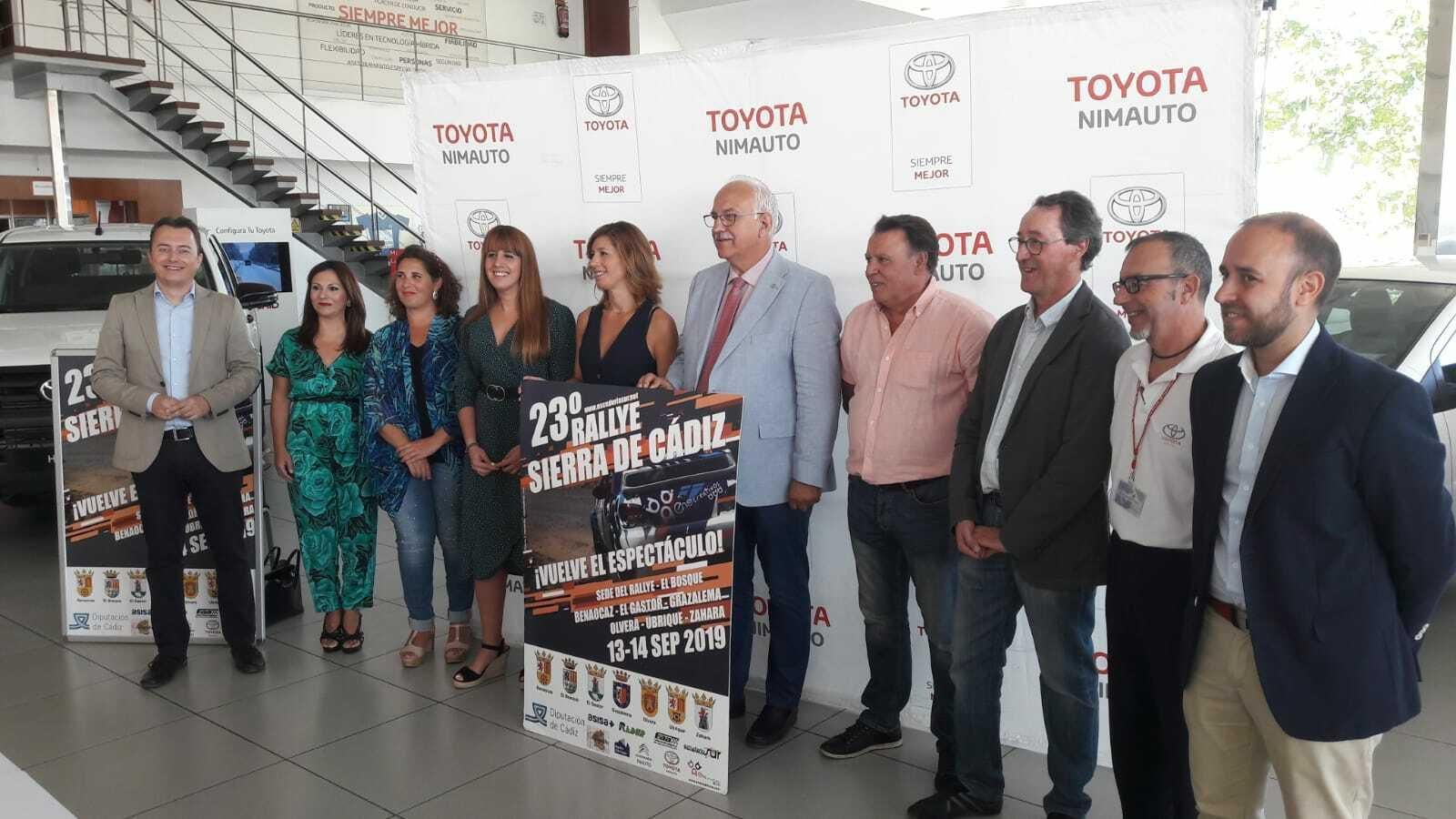 El 23 Rally Sierra de Cádiz se ha presentado en las instalaciones de Toyota Nimauto. El 23 Rally Sierra de Cádiz se ha presentado en las instalaciones de Toyota Nimauto.
