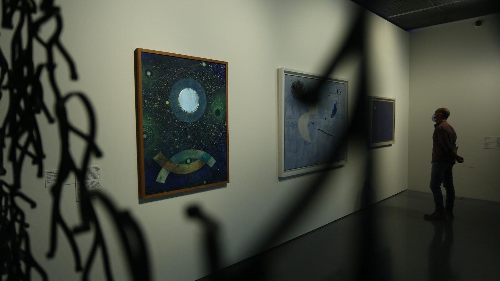 Varias de las obras de la nueva exposición en el Pompidou de Málaga.