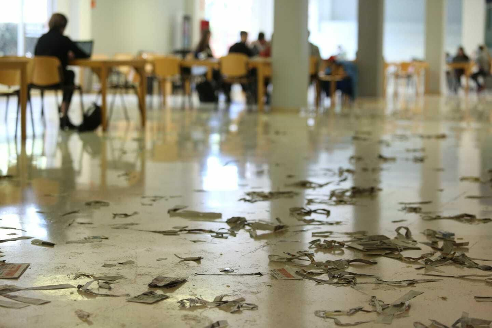 Fotos de la huelga de limpieza en la Universidad de Málaga