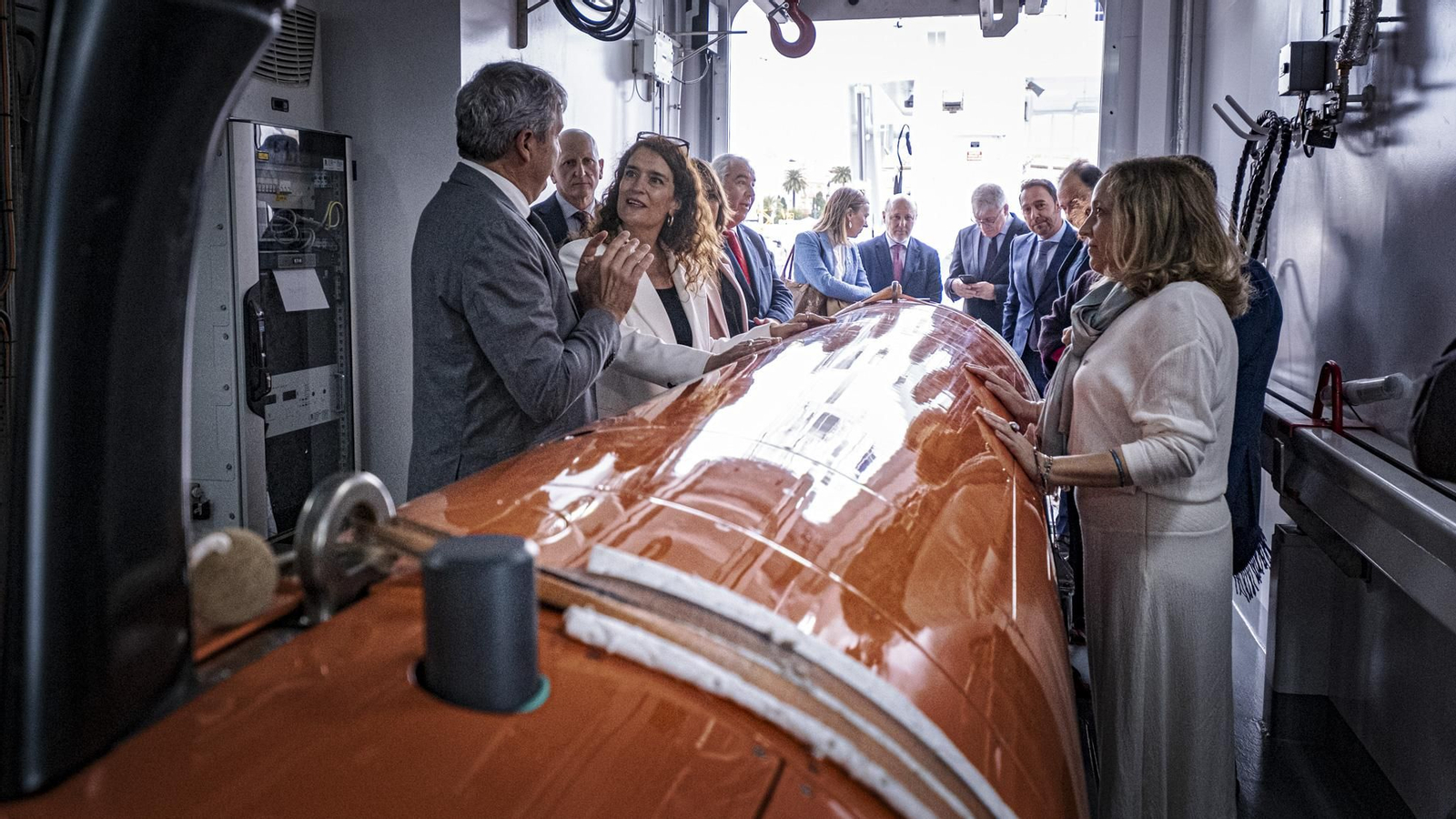 Las imágenes de la visita al buque oceanográfico del CSIC, 'Odon de Bien', amarrado en Cádiz