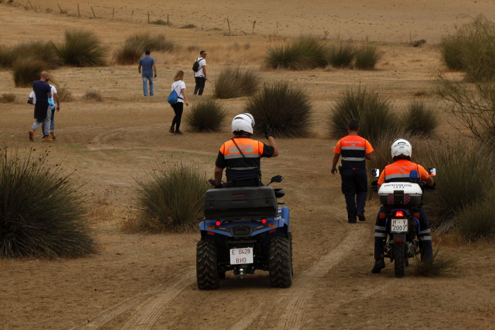 Imágenes de la búsqueda del hombre desaparecido en La Antilla Imágenes de la búsqueda del hombre desaparecido en La Antilla