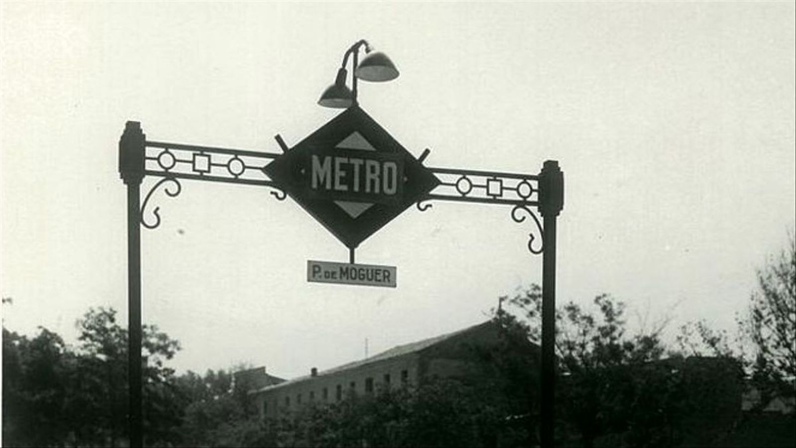Boca de la estación de 'Palos de Moguer' en los años sesenta