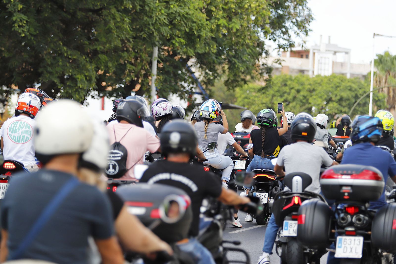 Las motos del club Descubridores toman las calles de Huelva