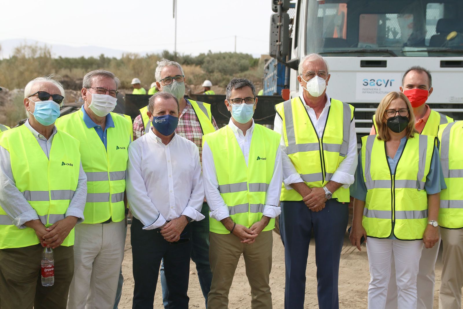 Fotogalería de la visita del ministro Félix Bolaños a las obras del AVE