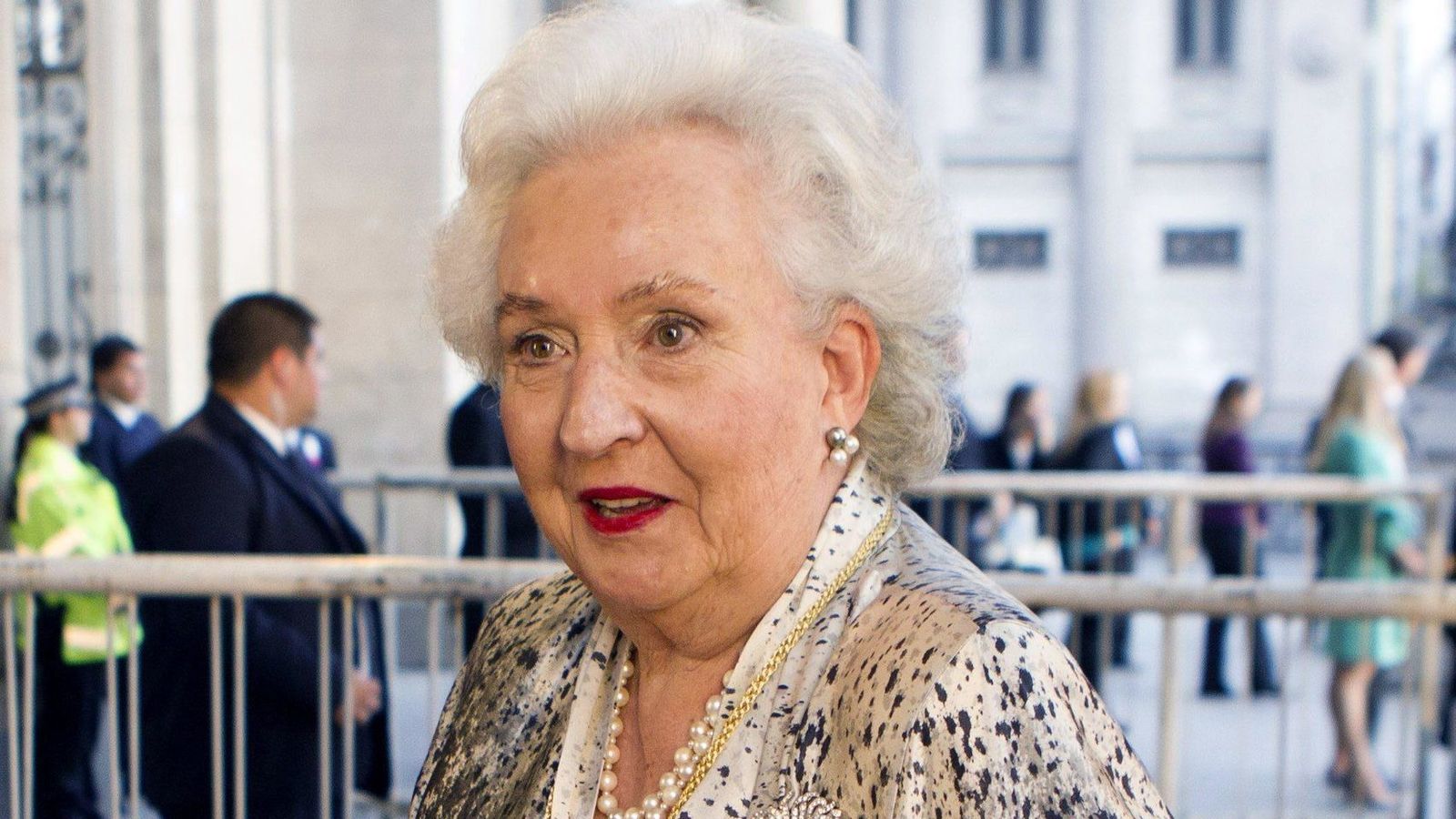 Primer plano de la infanta Pilar.