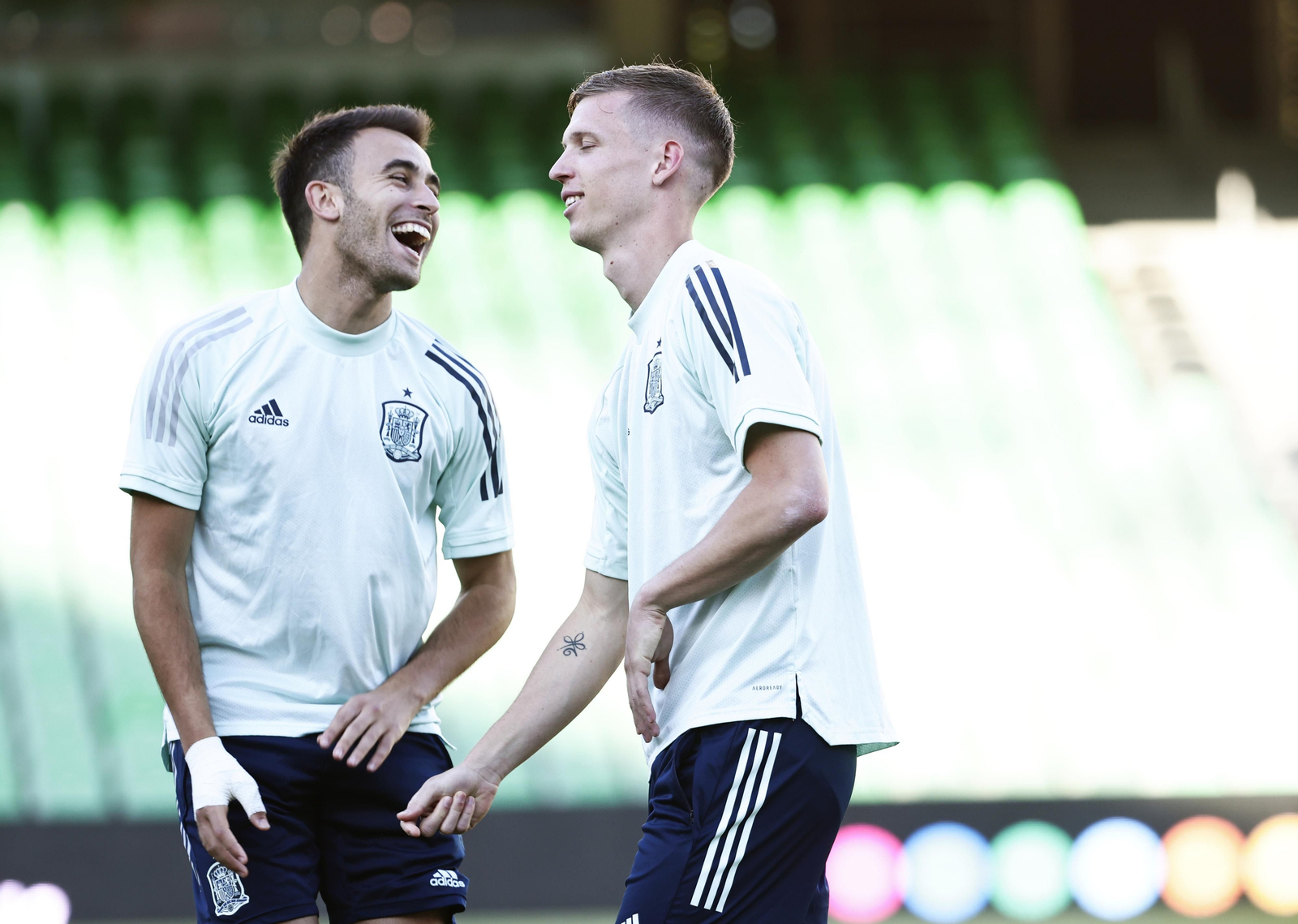 Las imágenes de la selección española en Sevilla